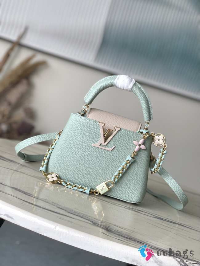 Uubags | Louis Vuitton M23951 Capucines Mini Bag In Light Green 21x14x8cm - 1