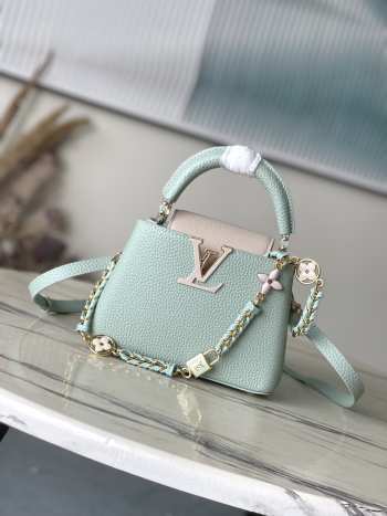 Uubags | Louis Vuitton M23951 Capucines Mini Bag In Light Green 21x14x8cm