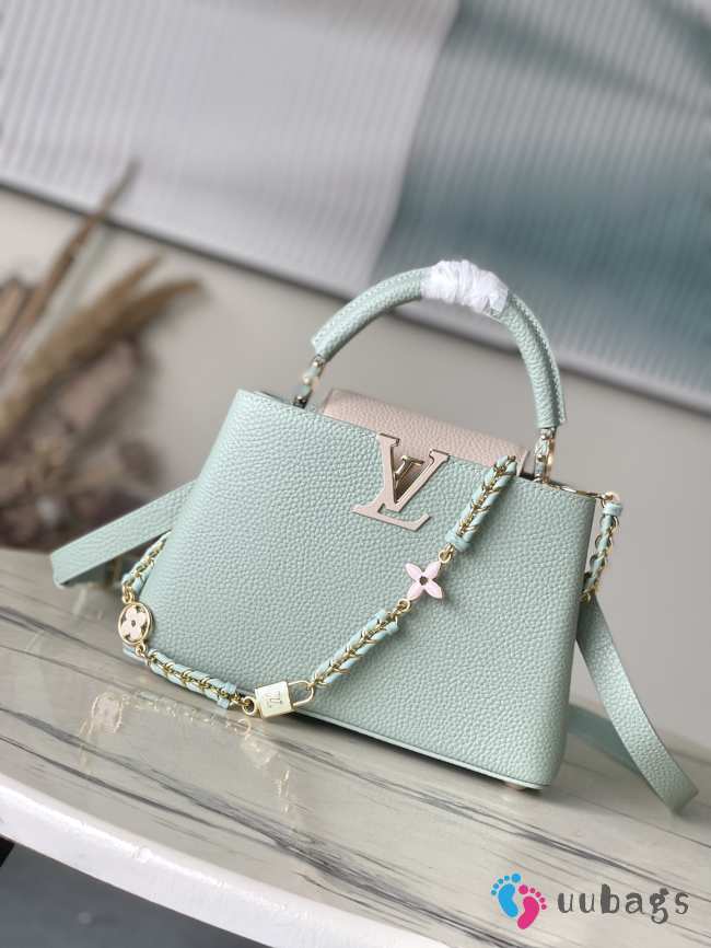 Uubags | Louis Vuitton M23951 Capucines Bag In Light Green 27x18x9cm - 1