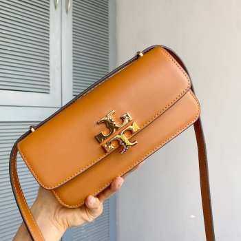 Uubags | Tory Burch Eleanor Convertible Shoulder Bag In Brown 20.5x11x6.5cm