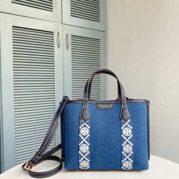 Uubags | Tory Burch Perry Denim Tote Bag 24x19.5x7cm