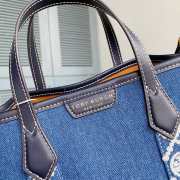 Uubags | Tory Burch Perry Denim Tote Bag 24x19.5x7cm - 3