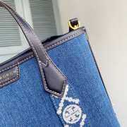 Uubags | Tory Burch Perry Denim Tote Bag 24x19.5x7cm - 2