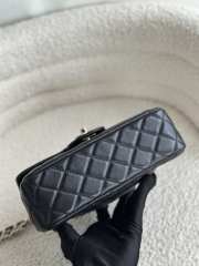 Uubags | Chanel Mini Foldable Bag With Handle Shiny Lambskin, Shimmering Stones & Gold Metal Black - 4