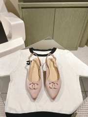 Uubags | Chanel Logo C Slingback Pumps In Beige 2.5cm/7.5cm - 2