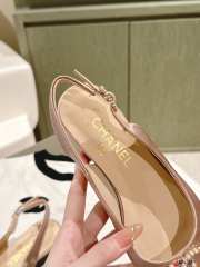 Uubags | Chanel Logo C Slingback Pumps In Beige 2.5cm/7.5cm - 6