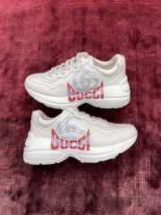 Uubags | Gucci Rhyton Logo Leather Trainer In White  - 1