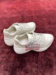 Uubags | Gucci Rhyton Logo Leather Trainer In White  - 2