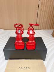 Uubags | Alaia high heels in red 9.5cm - 5