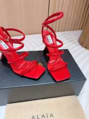 Uubags | Alaia high heels in red 9.5cm - 4