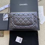 Uubags | Chanel Classic Wallet With Strap Caviar & Gold-plated Metal Black 20x13x3.5cm - 5