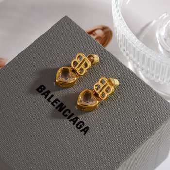 Uubags | Balenciaga gold heart earrings 