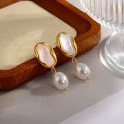 Uubags | Chloe pearl earrings  - 5