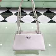 Uubags | Prada Nappa Mini Shoulder Bag White 25x13x13.5cm - 1