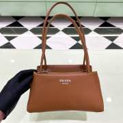 Uubags | Prada Nappa Mini Shoulder Bag Brown 25x13x13.5cm - 1