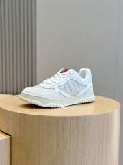 Uubags | Gucci Re-Web sneaker beige and ebony in white leather trim  - 2