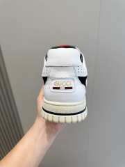 Uubags | Gucci Re-Web sneaker beige and ebony in white/ black leather trim - 6