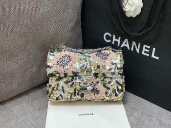 Uubags | Chanel New Mini Sequins Glass Pearls Flap Bag 20cm