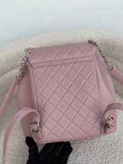 Uubags | Chanel Backpack Grained Shiny Calfskin & Gold-Tone Metal Light Pink 18x19x12cm - 3