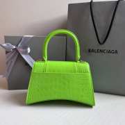 Uubags | Balenciaga Hourglass XS Handbag Crocodile Embossed In Neon Green 23x10x14cm - 5