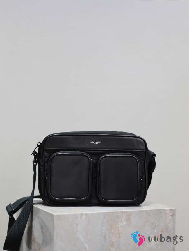 Uubags | YSL Black City Camera Bag In Econyl Regenerated Nylon 24.5x17x8cm - 1