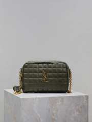 Uubags | YSL Cassandre Matelasse Carre Green Camera Bag In Lambskin 19.5x14x5.5cm - 1