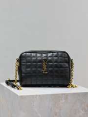 Uubags | YSL Cassandre Matelasse Carre Black Camera Bag In Lambskin 19.5x14x5.5cm - 1