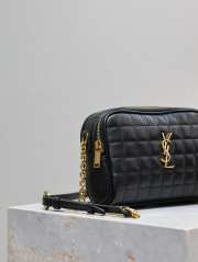 Uubags | YSL Cassandre Matelasse Carre Black Camera Bag In Lambskin 19.5x14x5.5cm - 6