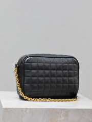 Uubags | YSL Cassandre Matelasse Carre Black Camera Bag In Lambskin 19.5x14x5.5cm - 3