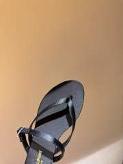 Uubags | YSL suede leather sandal in black - 5