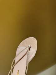 Uubags | YSL suede leather sandal in beige - 5