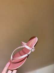 Uubags | YSL suede leather sandal in light pink - 1