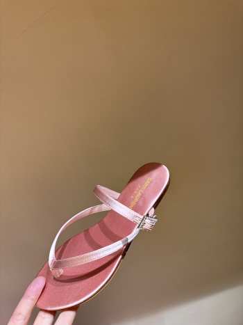 Uubags | YSL suede leather sandal in light pink