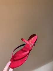 Uubags | YSL suede leather sandal in pink - 1