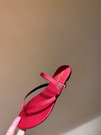 Uubags | YSL suede leather sandal in pink