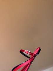 Uubags | YSL suede leather sandal in pink - 3