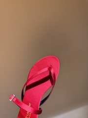 Uubags | YSL suede leather sandal in pink - 2