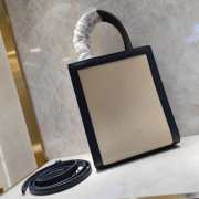 Uubags | Celine Mini Vertical Cabas In Canvas And Calfskin With Celine Print Beige/Black - 3