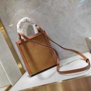 Uubags | Celine Mini Vertical Cabas In Canvas And Calfskin With Celine Print Brown - 2