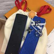 Uubags | Louis Vuitton Initiales Double Sided Belt Blue 4cm - 2