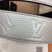 Uubags | Louis Vuitton Initiales Double Sided Belt Silver 4cm - 5