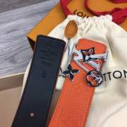 Uubags | Louis Vuitton Initiales Double Sided Belt Orange 4cm - 6