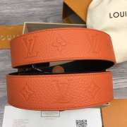 Uubags | Louis Vuitton Initiales Double Sided Belt Orange 4cm - 3