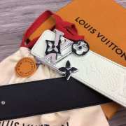 Uubags | Louis Vuitton Initiales Double Sided Belt White 4cm - 5