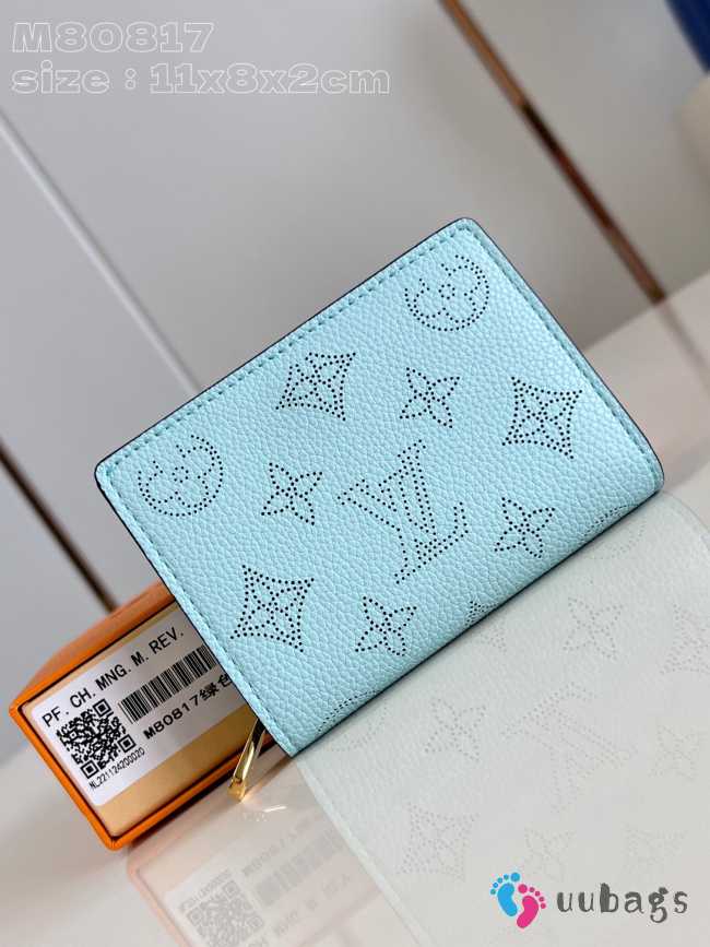 Uubags | Louis Vuitton M80817 Cléa Wallet In Light Blue 11x8.5x3.5cm - 1