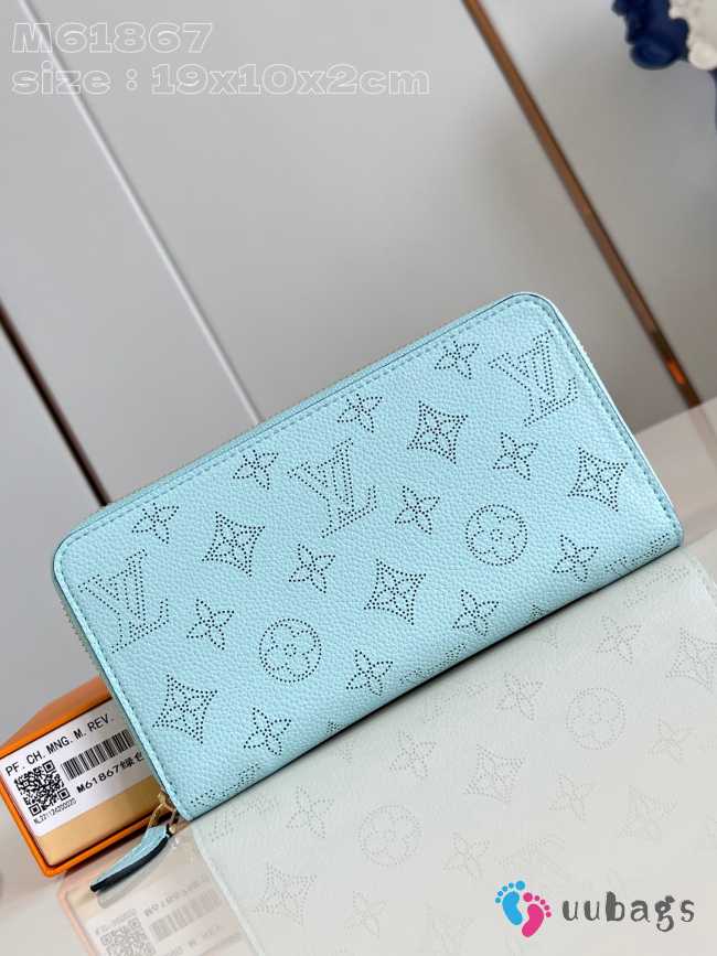 Uubags | Louis Vuitton M61867 Zippy Wallet In Light Blue 19.5x10.5x2.5cm - 1