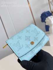 Uubags | Louis Vuitton M62542 Iris Wallet In Light Blue 12x9.5x3cm - 6