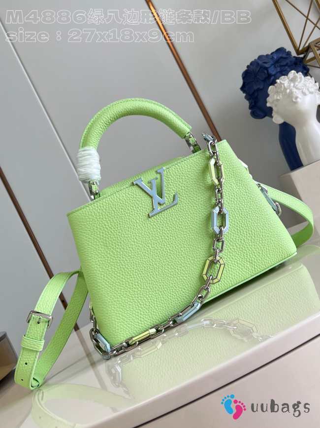 Uubags | Louis Vuitton M25232 Capucines Mini Bag In Light Green 27x18x9cm - 1