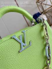 Uubags | Louis Vuitton M25232 Capucines Mini Bag In Light Green 27x18x9cm - 5