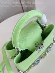 Uubags | Louis Vuitton M25232 Capucines Mini Bag In Light Green 27x18x9cm - 4